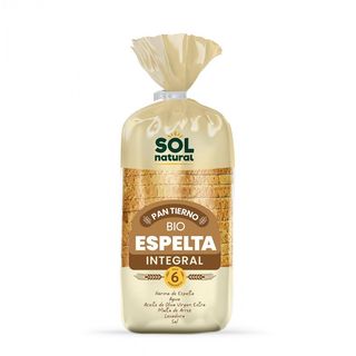 Pan Tierno De Espelta Integral Bio Sol Natural 400 Gr.