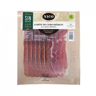 Jamon Cebo 50%R.Ib.S/Ad.Nico 90 Gr.