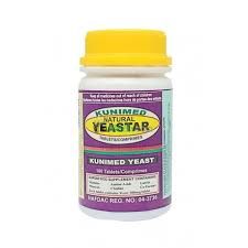 Kunimed Yeastar Yeast Tablets, 100 Count