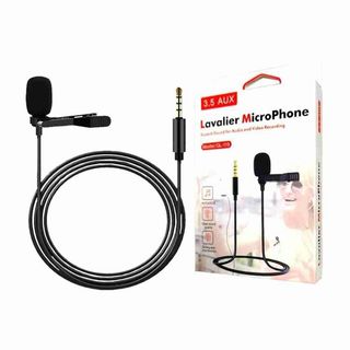 Lavalier Microphone Aux კაბელი