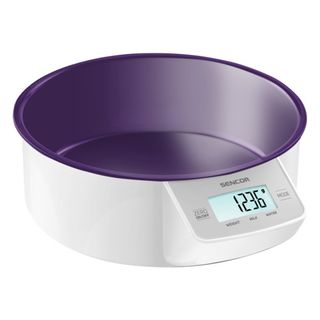 Sencor Sks 4004vt Kitchen Scale, Touch Control Sensors, Practical Removable Bowl (volume 1000 Ml), Weight Up To 5 Kg (sensitivity 1 G), 2x 1.5 V Aaa (98859)
