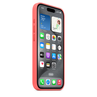 Apple Iphone 15 Pro Silicone Case With Magsafe - Guava (mt1g3zm/a) (145674)