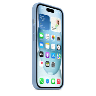 Apple Iphone 15 Silicone Case With Magsafe - Winter Blue (mt0y3zm/a) (145661)