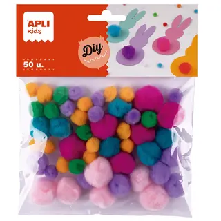 Pompons Pastels