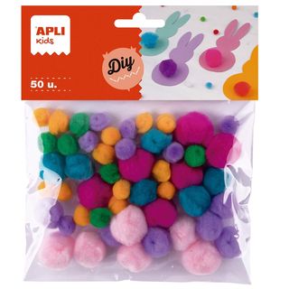 Pompons Pastels