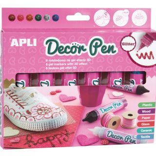 DecorPen - 6 feutres Gel effet 3D