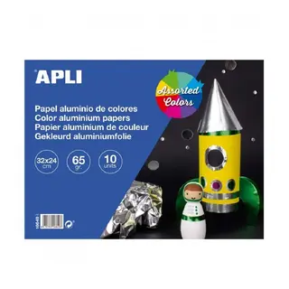 Bloc de Papiers Aluminiums Colorés