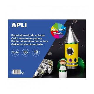 Bloc de Papiers Aluminiums Colorés