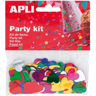 Confettis Cœurs couleurs diverses