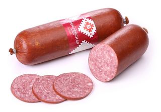 Ძეხვი "კრემლის"  Ხორცის Ძეხვეული Ნაწარმი Სალიამი Გამოყვანილ -შებოლილი Უ/ხ  Ვაკ. 250 Გრ