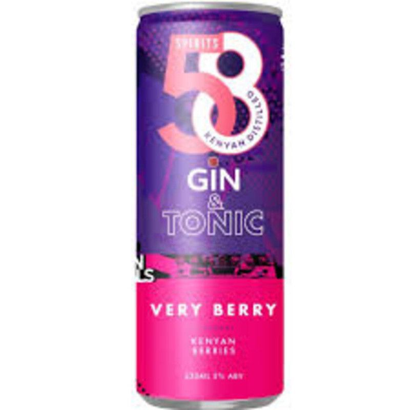 58 Gin & Tonic Very Berry 330Ml