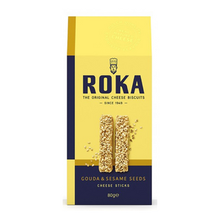 Сирні Палички з Сиром Гауда та Кунжутом ROKA CHEESE CRISPIES 80 г