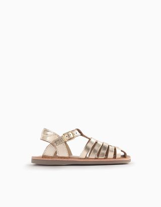 Sandálias de Tiras em Pele para Bebé Menina - Tamanho 22