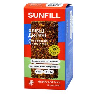 Хлібці SunFill дитячі 100 г