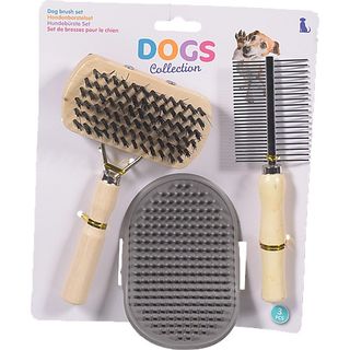Ensemble de brosses de collection pour chiens, 3 pièces