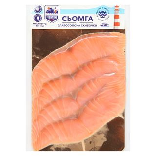 Сьомга скибочки с/с 100 г