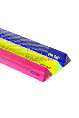 სახაზავი სამკუთხა ფორმის ფერადი 15cm 60ც 351260c