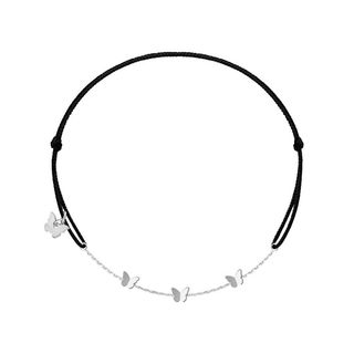 Classic narukvica "3 leptira"" srebro - Black"
