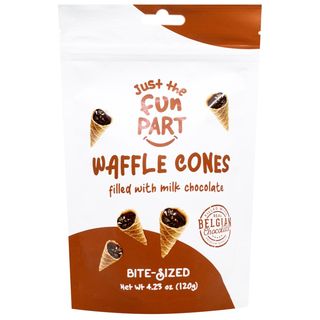 Вафельні ріжки міні з начинкою з молочного шоколаду ТМ FUN PART 120 г