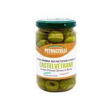 Зелені оливки Castelvetrano без кісточок у розсолі ТМ PETRUZZELLI 314 мл