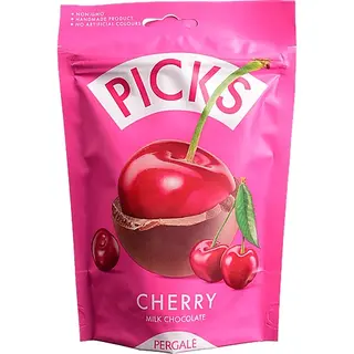 Драже PICKS 90 г Вишня в молочному шок. (Литва) И374