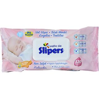 Серветки вологі Slipers дит. 120 шт. W-220 И103 (Туреччина)