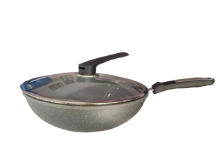 Amercook-ალუმინის Ტაფა-ვოკი Თავსახურით Ac-0103103.32 Სმ