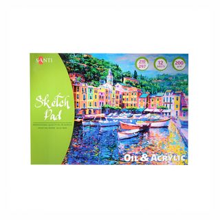 Sketchbook For Painting With Oil And Acrylic Paints. 200 G / M2. A4. 12 Sh. 742548