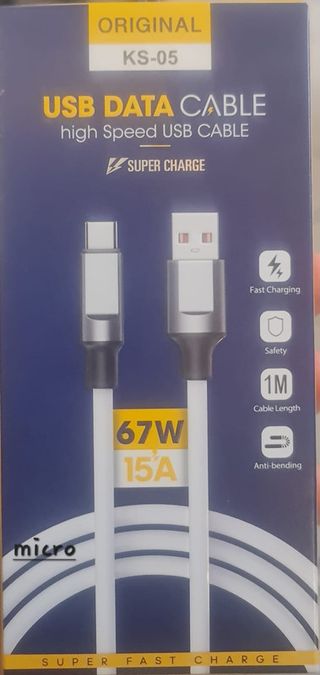 Cable Usb Charge Micro Rapide 67w