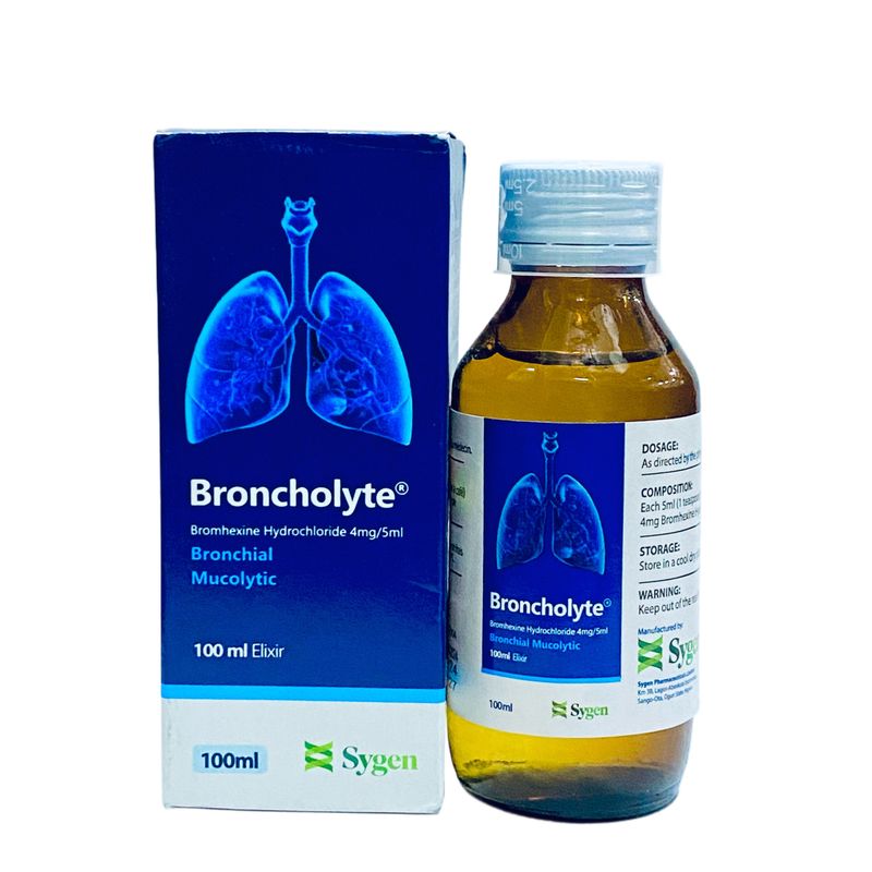 BRONCHOLYTE SYRUP 4MG/5ML 100ML