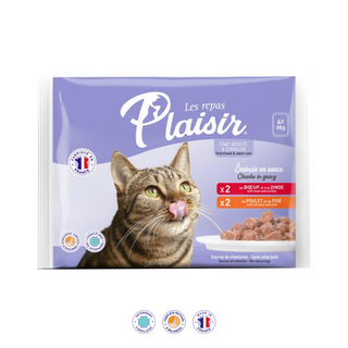 Pâté Pour Chat Adulte & Stérilisé Multi Pack Saumon et truite - 340g- 340g