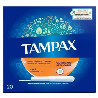 TAMPAX TAMPONS SUPER PLUS BY 20