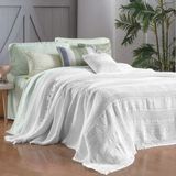 Double Bed Cover - Eskel White  ;
size  220*240;