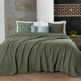 Double Bed Cover - Cher Green;
size  220*240;