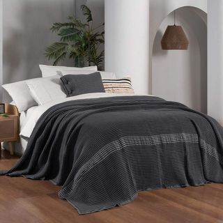 Double Bed Cover -polendia Grey
size  200*220;