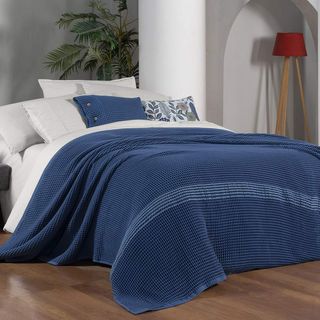 Double Bed Cover -polendia Blue;
size  200*220;