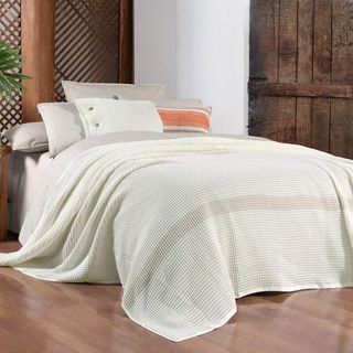 Double Bed Cover -polendia Krem;
size  200*220;