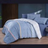 Double Bed Linen;  Octavius Blue