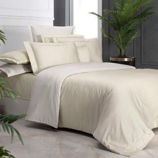 Double Bed Linen; 300tc Saten;   Adam Beige