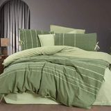 Double Bed Linen; Laurel Green