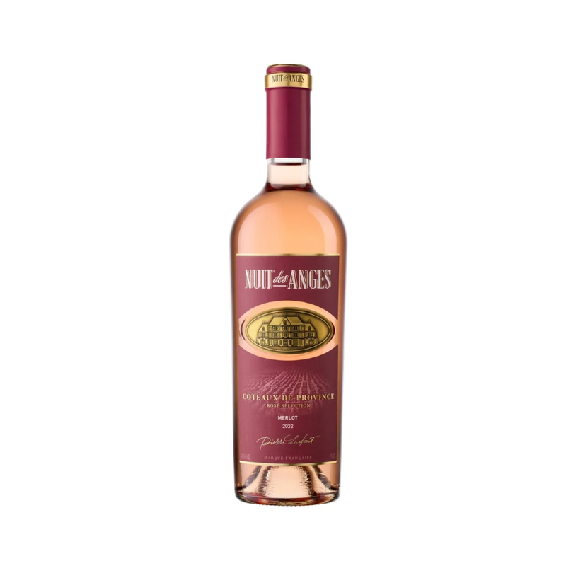 Nuit Des Anges Merlot 12.5% ​​Alc Rosé Wine 75Cl