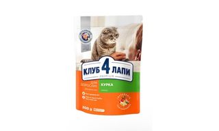 Კლუბი 4 Თათი Კატის Მშრალი Საკვები Ქათმის Ხორცით