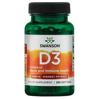 Swanson - Highest Potency Vitamin D3 5000(250აბი)
