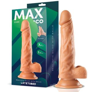 Max & Co Zane Realistic Dildo With Balls Flesh 19.5 Cm (8436583799543)