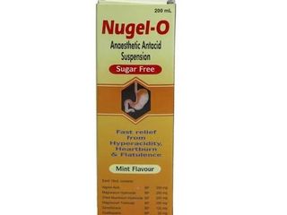 Nugel-O Mint Flavour Sugar-Free Antacid, 200Ml