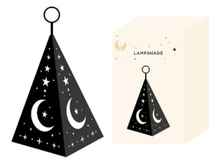 სანათი/golden Moon Series Iron Lampshade 10*16.5cm (black)