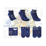 წინდა/harry Potter Mens Athletic ankle Socks (3 Pairs)(ravenclaw)