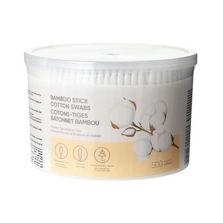 ბამბის ჩხირები/bamboo Stick Cotton Swabs 500 Count (pointed Tips & Spiral Tips)