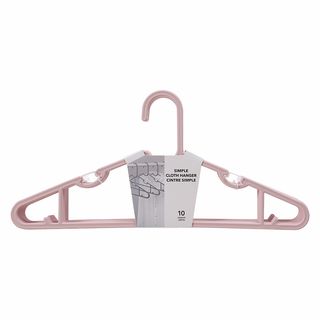 ტანსაცმლის საკიდი/simple Cloth Hanger 10 Counts (pink)