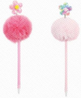 კალამიflower Angel Series Fluffy Ball Ballpoint Pen - 0.7mm, Black Ink